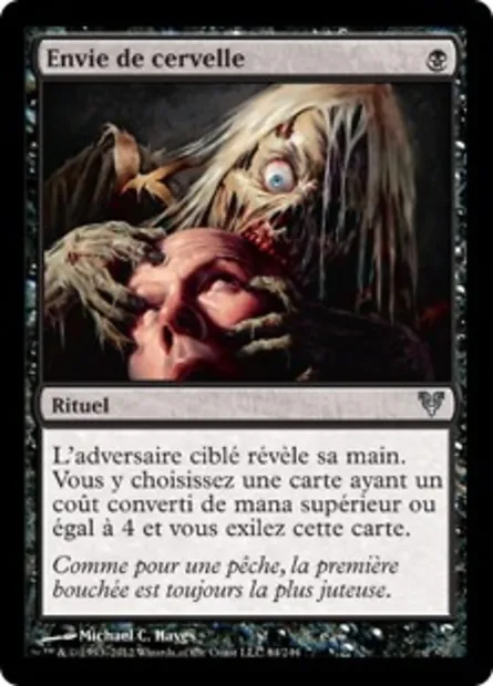 Envie de cervelle, carte Magic AVR 84 — extension Avacyn ressuscitée