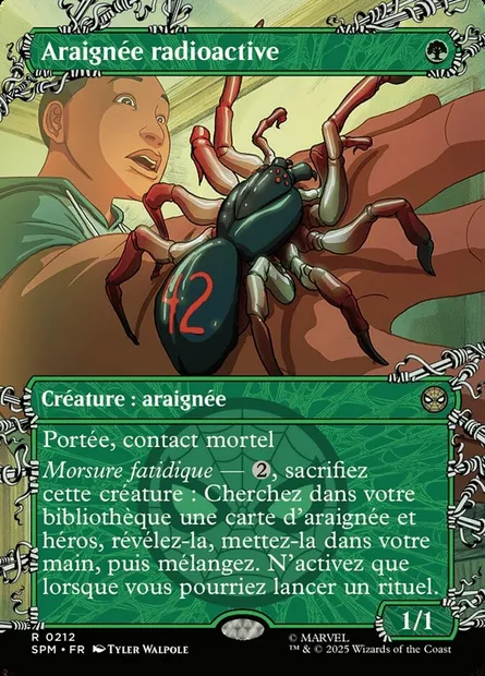 Araignée radioactive, carte Magic SPM 212 — extension Marvel's Spider-Man