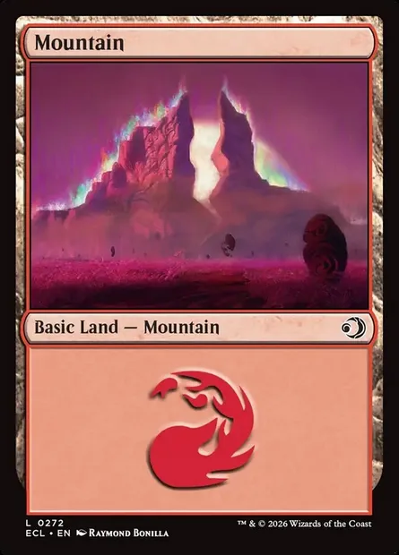 Montagne, carte Magic ECL 272 — extension Lorwyn Eclipsed