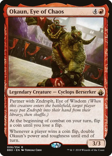 Okaun, Eye of Chaos, carte Magic BBD 6 — extension Battlebond