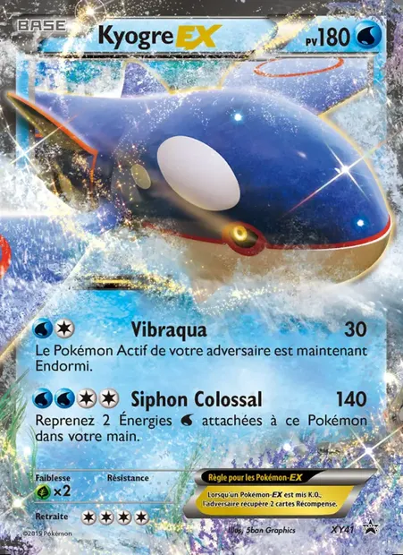 Kyogre EX, carte Pokémon XY 41 — extension Promo XY