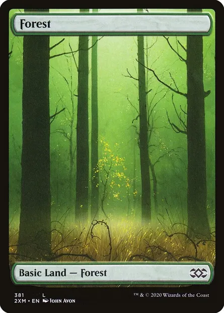 Forêt, carte Magic 2XM 381 — extension Double Masters