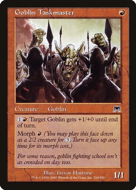 Goblin Taskmaster, Magic card ONS 210 — Onslaught set