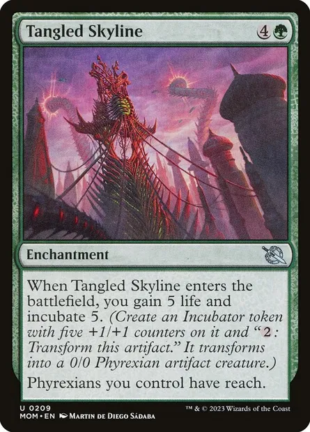 Tangled Skyline, Magic card MOM 209 — March of the Machine set