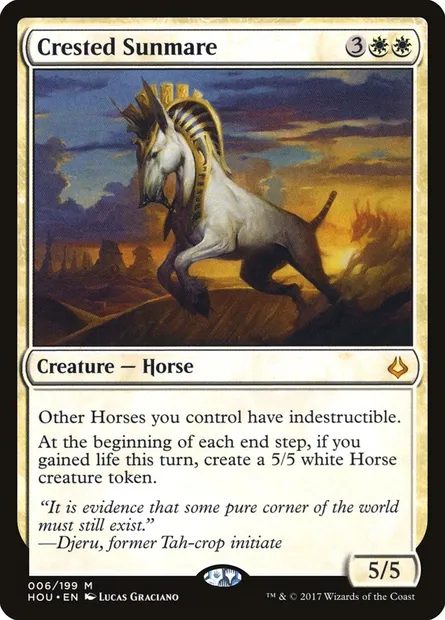 Crested Sunmare, Magic card HOU 6 — Hour of Devastation set