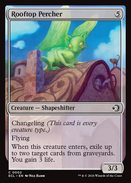Rooftop Percher, Magic card ECL 2 — Lorwyn Eclipsed set