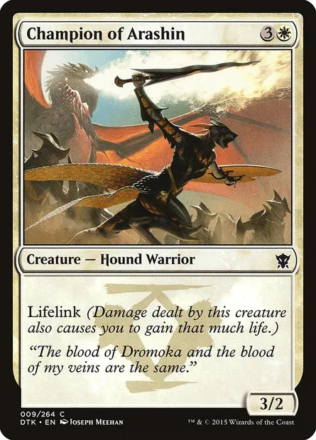Champion of Arashin, Magic card DTK 9 — Dragons of Tarkir set