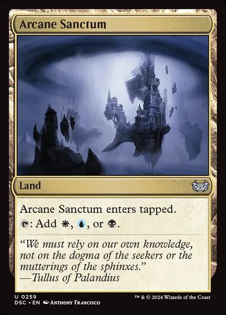 Arcane Sanctum, Magic card DSC 259 — Duskmourn: House of Horror Commander set