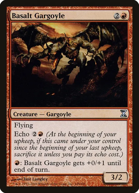 Basalt Gargoyle, Magic card TSP 145 — Time Spiral set