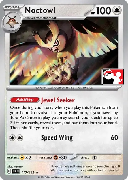 Noarfang, carte Pokémon PPS 115 — extension Play! Pokémon Prize Pack Series