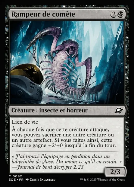 Rampeur de comète, carte Magic EOE 92 — extension Edge of Eternities