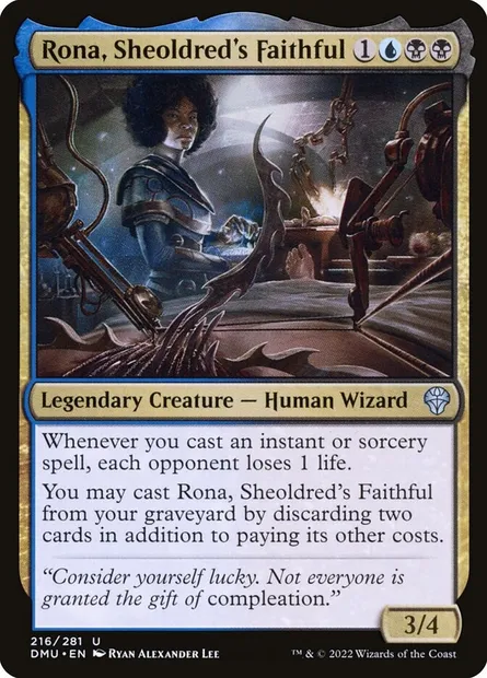 Rona, Sheoldred's Faithful, Magic card DMU 216 — Dominaria United set