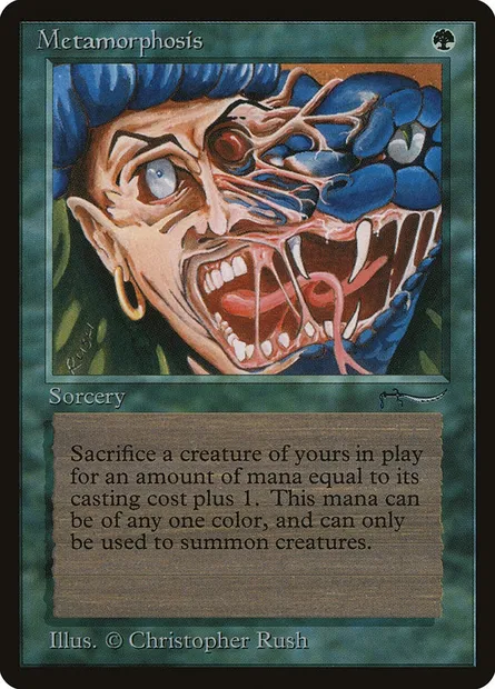 Metamorphosis, Magic card ARN 51 — Arabian Nights set