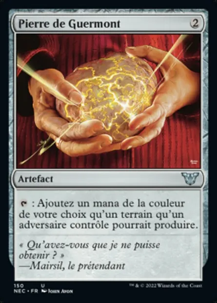 Pierre de Guermont, carte Magic NEC 150 — extension Neon Dynasty Commander