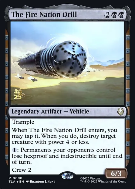 The Fire Nation Drill, Magic card PTLA 98s — Avatar: The Last Airbender Promos set