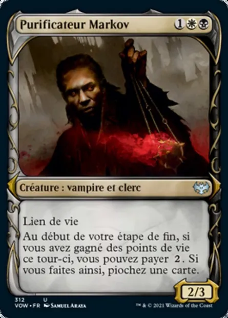 Purificateur Markov, carte Magic VOW 312 — extension Innistrad : noce écarlate