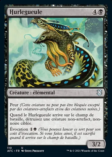 Hurlegueule, carte Magic AFC 110 — extension Forgotten Realms Commander