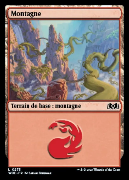 Montagne, carte Magic WOE 273 — extension Wilds of Eldraine
