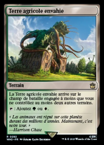 Terre agricole envahie, carte Magic WHO 292 — extension Doctor Who
