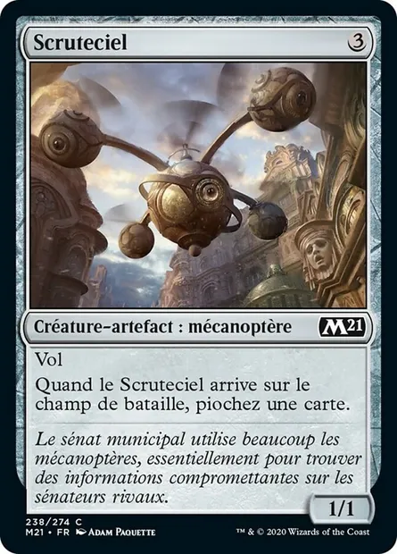 Scruteciel, carte Magic M21 238 — extension Core Set 2021