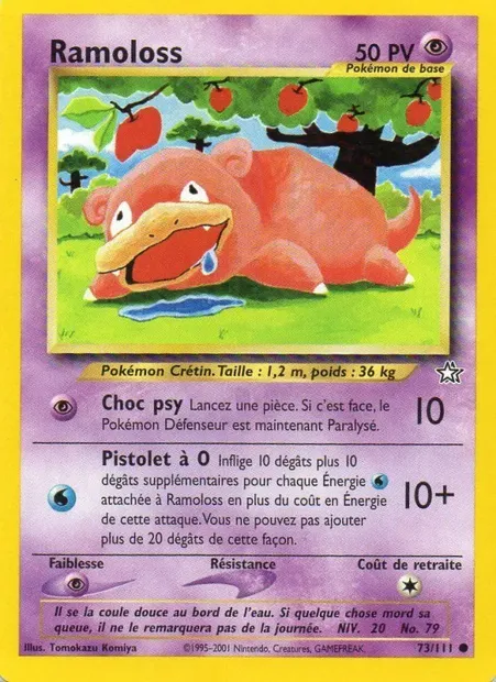 Ramoloss, carte Pokémon NG 73 — extension Neo Genesis