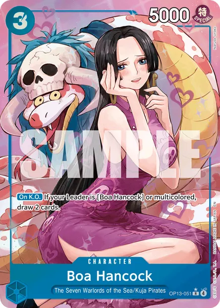 Boa Hancock, One Piece card OP13-051 — CARRYING ON HIS WILL set