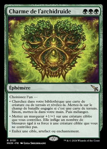 Charme de l'archidruide, carte Magic MKM 151 — extension Murders at Karlov Manor
