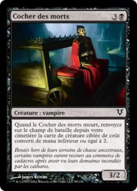 Cocher des morts, carte Magic AVR 99 — extension Avacyn ressuscitée
