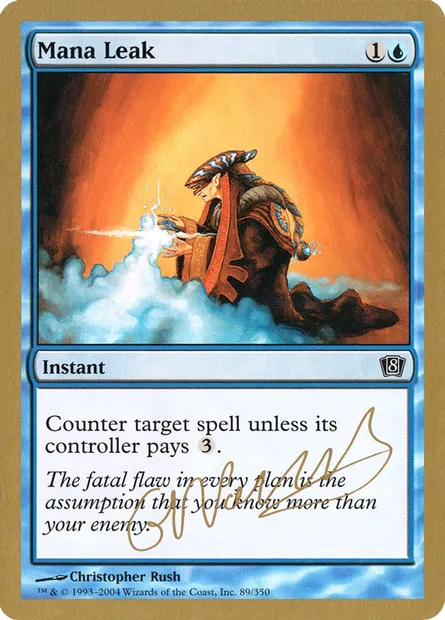Mana Leak, Magic card WC04 gn89 — World Championship Decks 2004 set