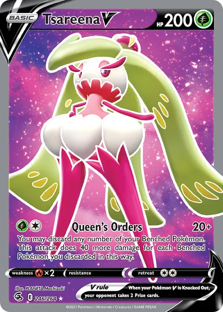 Tsareena V, Pokémon card FST 246 — Fusion Strike set