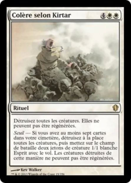 Colère selon Kirtar, carte Magic C13 15 — extension Commander 2013