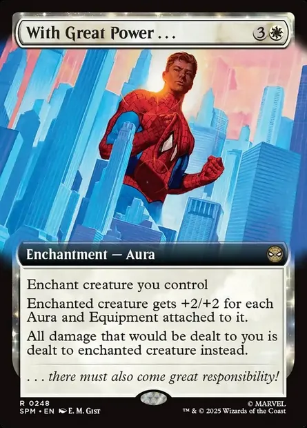 With Great Power . . ., Magic card SPM 248 — Marvel's Spider-Man set