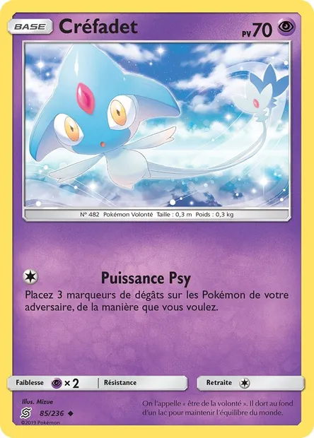 Créfadet, carte Pokémon UNM 85 — extension Harmonie des Esprits