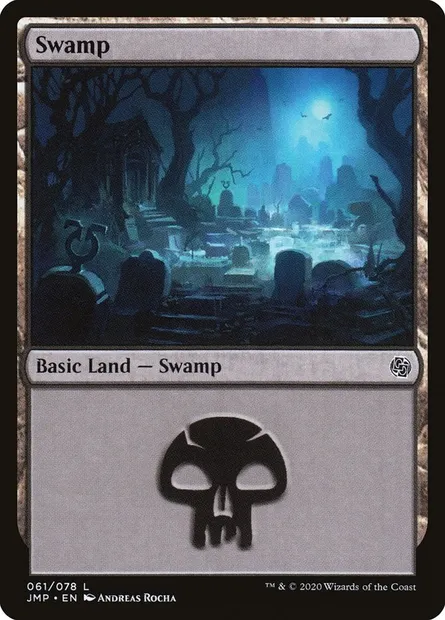Swamp, Magic card JMP 61 — Jumpstart set
