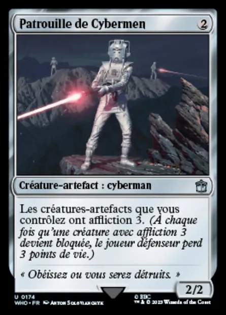 Patrouille de Cybermen, carte Magic WHO 174 — extension Doctor Who