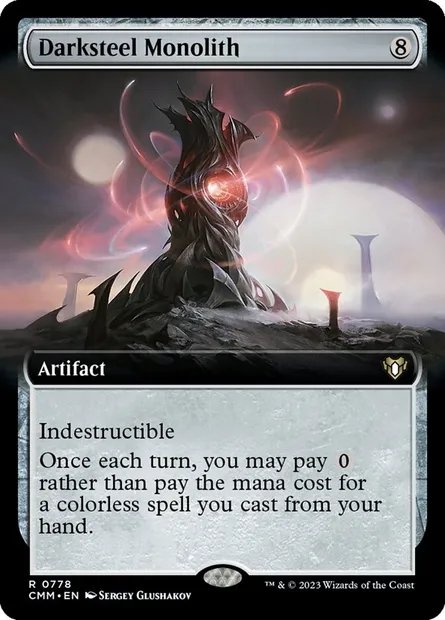 Darksteel Monolith, Magic card CMM 778 — Commander Masters set