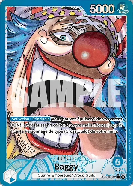 Baggy, carte One Piece OP09-042 — extension LES NOUVEAUX EMPEREURS