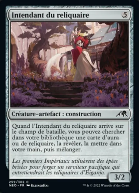 Intendant du reliquaire, carte Magic NEO 259 — extension Kamigawa: La Dynastie Néon