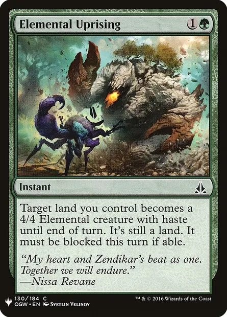 Elemental Uprising, Magic card PLST OGW-130 — The List set