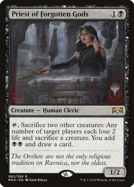 Prêtresse des dieux oubliés, carte Magic PRNA 83p — extension Ravnica Allegiance Promos