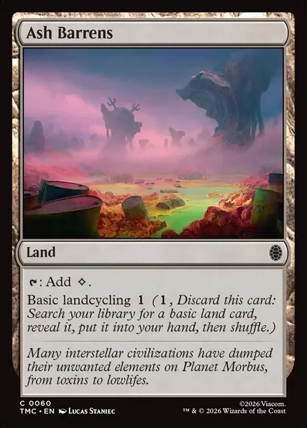 Ash Barrens, Magic card TMC 60 — Teenage Mutant Ninja Turtles Eternal set