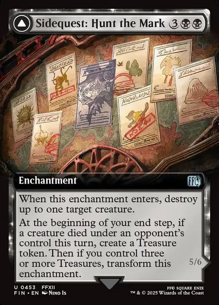 Sidequest: Hunt the Mark // Yiazmat, Ultimate Mark, Magic card FIN 453 — Final Fantasy set