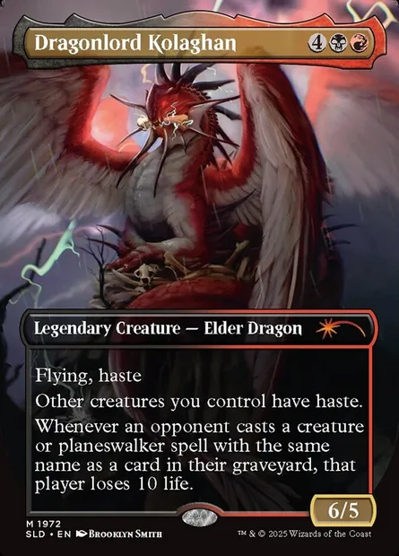 Dragonlord Kolaghan // Dragonlord Kolaghan, carte Magic SLD 1972 — extension Secret Lair Drop