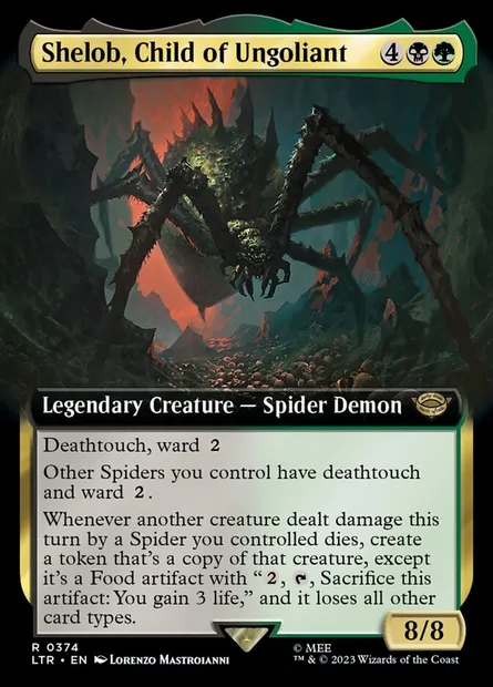 Shelob, Child of Ungoliant, Magic card LTR 374 — The Lord of the Rings: Tales of Middle-earth set