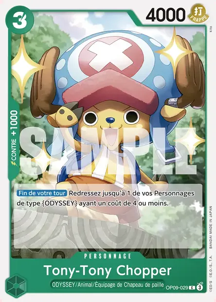 Tony-Tony Chopper, carte One Piece OP09-029 — extension LES NOUVEAUX EMPEREURS