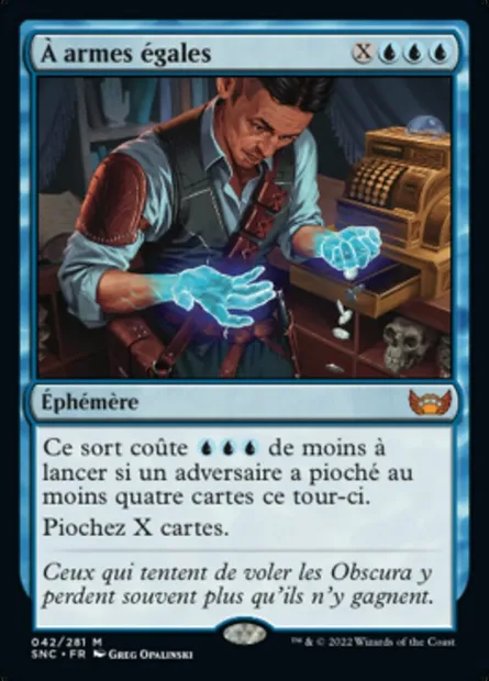 À armes égales, carte Magic SNC 42 — extension Les rues de la Nouvelle-Capenna