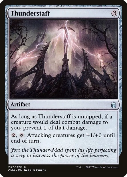 Bâton de tonnerre, carte Magic CMA 237 — extension Commander Anthology