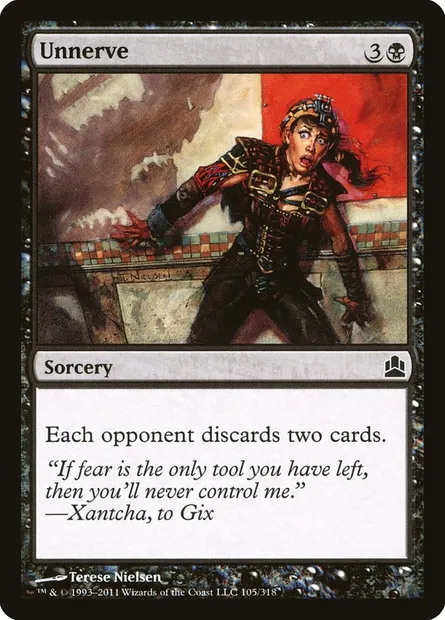Unnerve, Magic card CMD 105 — Commander 2011 set