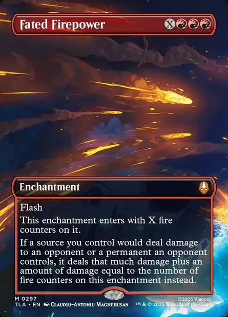 Fated Firepower, Magic card TLA 297 — Avatar: The Last Airbender set