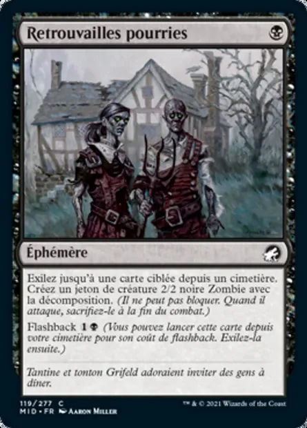 Retrouvailles pourries, carte Magic MID 119 — extension Innistrad : chasse de minuit